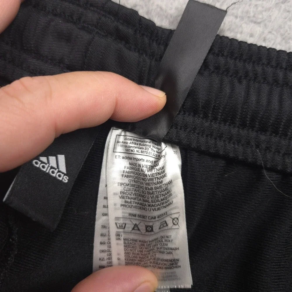 adidas Essentials 3-Stripes Tricot Track Pants Men 4XL Black White BK7402